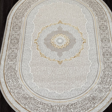 Ковер GL090E - BROWN / BROWN - Овал - коллекция NENSI