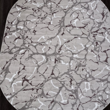 Ковер F389 - GRAY - Овал - коллекция SILVER