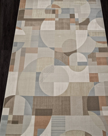 Ковер турецкий F409AF AFINA (Полиэстер, бежевый, серый)