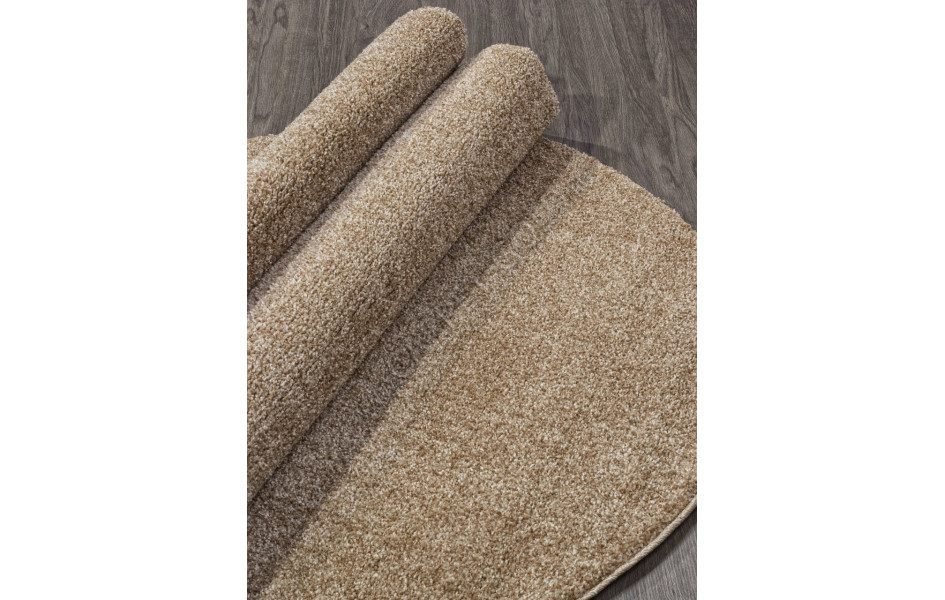 Однотонный овальный бежевый ковер T600 - BEIGE - коллекция SOFIA