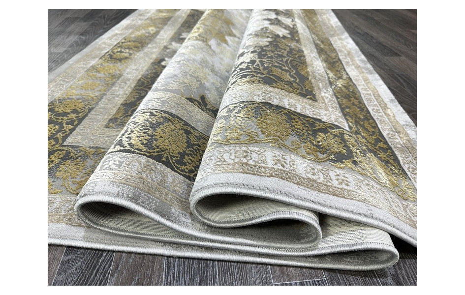 Ковер турецкий Lisa AA610A IVORY MUSTARD прямоугольный