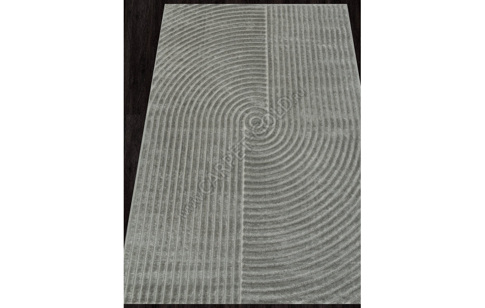 Ковер D801AG - GREY / GREY - Прямоугольник - коллекция JUNO