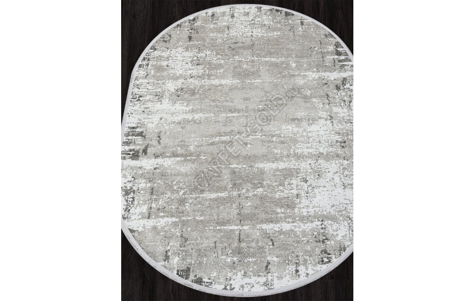 Ковер D649BC - BEIGE / CREAM - Овал - коллекция LORENZO