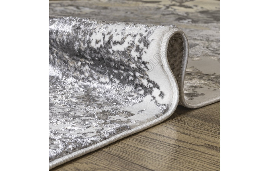 КОВРЫ ДИЗАЙН KN43A ЦВЕТ SHRNIK DARK GRAY Rich овал