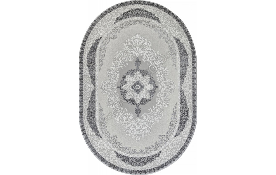 Ковер GL074G - GREY / GREY - Овал - коллекция NENSI
