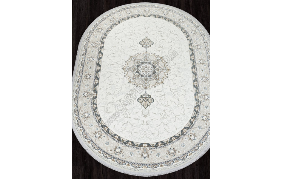 Ковер 29765Y - CREAM / CREAM - Овал - коллекция SANDALI