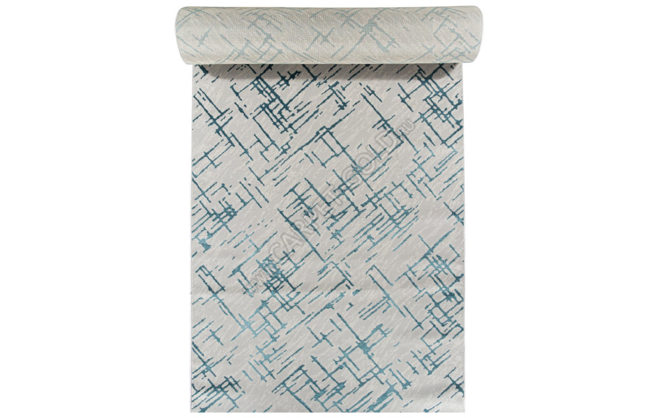 Ковер F164 - GRAY-D.BLUE - Дорожка - коллекция LIMAN