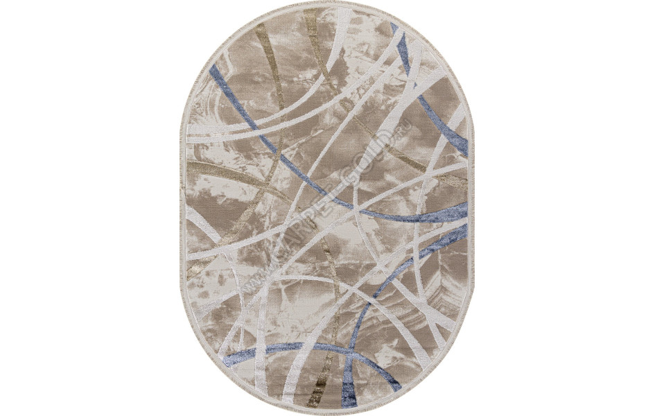 Ковер 27248A - CREAM / BEIGE - Овал - коллекция MOSSO